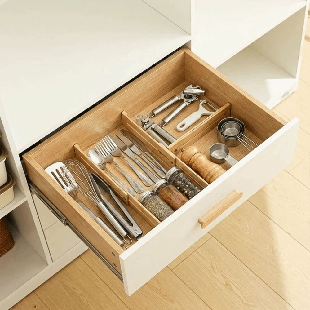 Expandable Bamboo Drawer Dividers