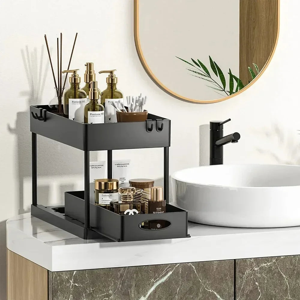 2-Tier Sliding Under Sink Organiser