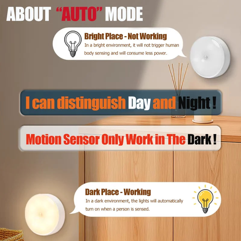 Rechargeable Motion Sensor LED Light