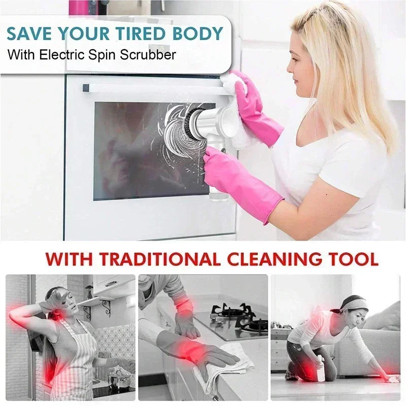 Cordless Electric Spin Cleaning Brush